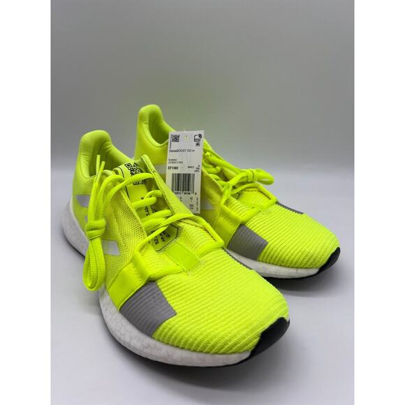 adidas Men\'s Senseboost GO Running Shoes Neon/Yellow Sneakers EF1580 Size 8.5